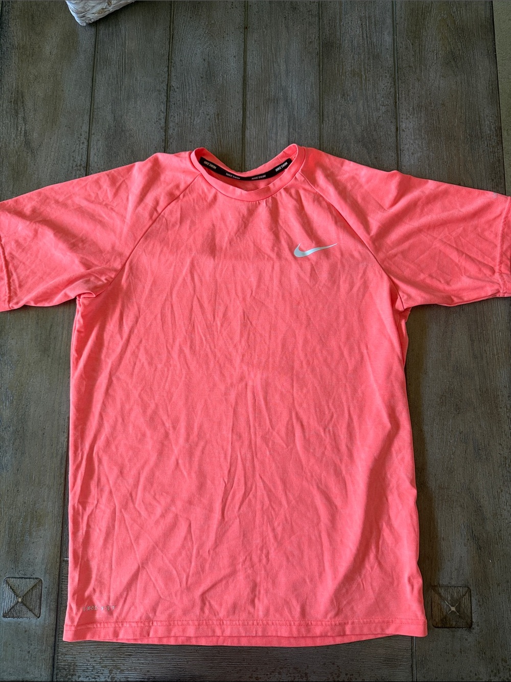 Nike Men’s Short Sleeve Dri-FIT Tee in Coral